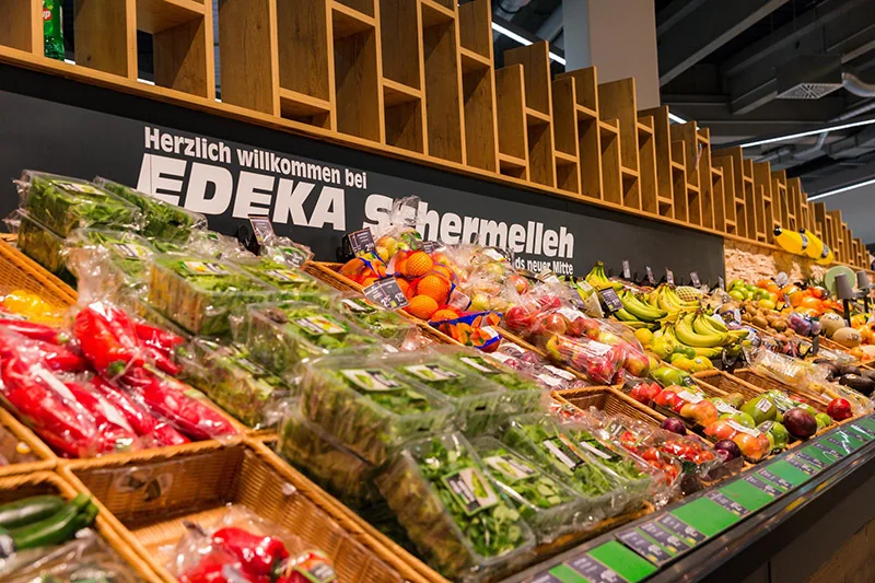 Obst- und Gemüseabteilung im EDEKA Schermelleh Karlsfeld